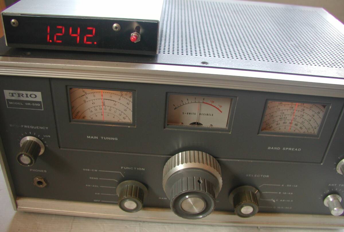 トリオ製9R-59D とデジタル周波数表示装置付　(補修動作品)_画像5
