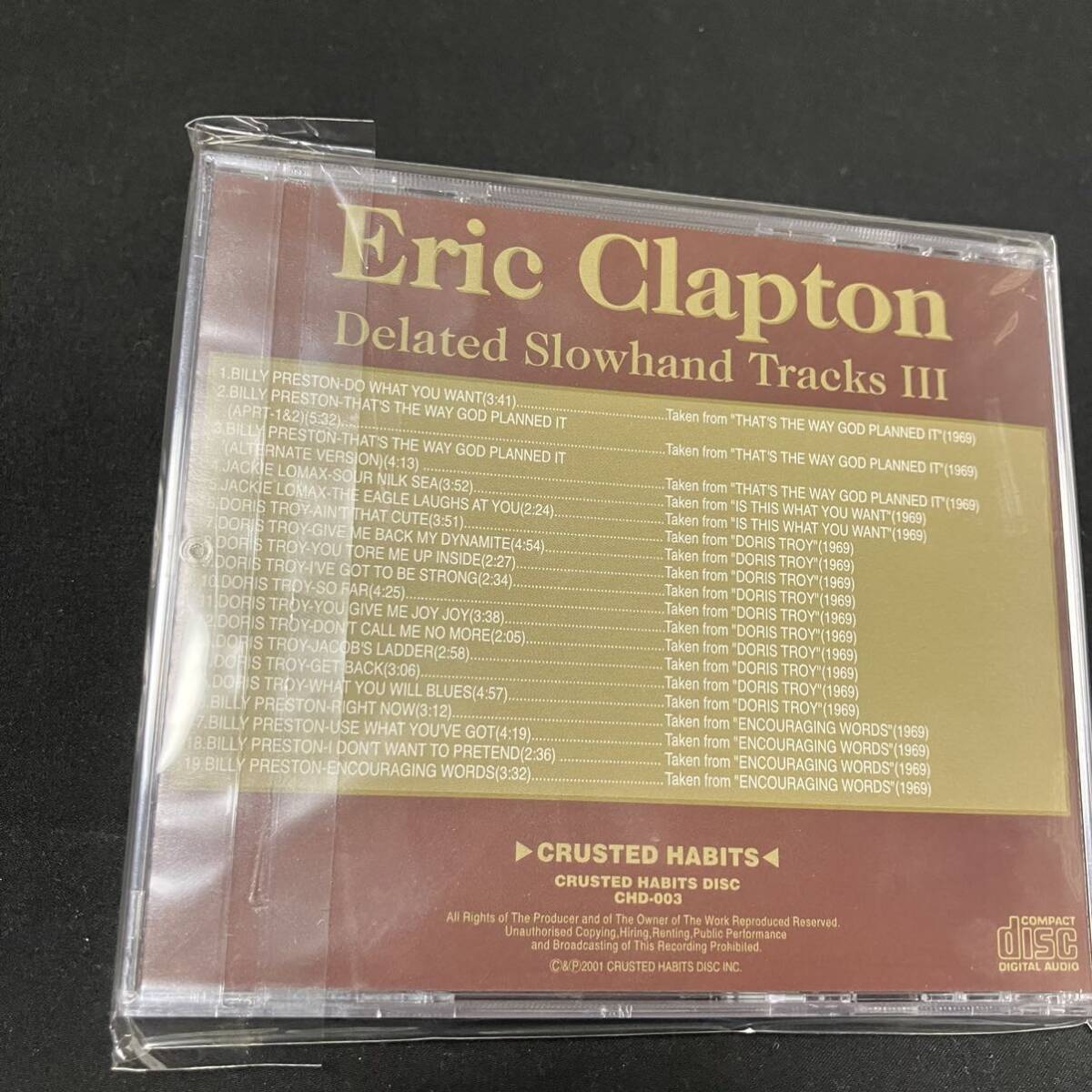 ZB1 CD 未開封 Eric Clapton エリッククラプトン deleted slowhand tracks volume Ⅲ_画像2