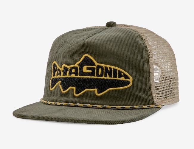 パタゴニア Patagonia キャップ フライ キャッチャー ハット 新品 Fly Catcher hat cap 帽子 コーデュロイ 魚 メッシュキャップ_画像1