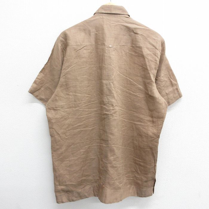XL/古着 半袖 キューバ シャツ メンズ 紫系 パープル 24mar01 中古 トップス_画像2