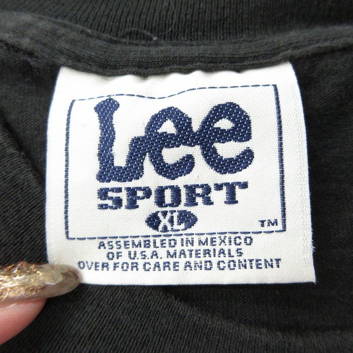 XL/古着 リー Lee 長袖 ビンテージ Tシャツ メンズ 00s NFL ワシントンレッドスキンズ バドワイザー 大きいサイズ クルーネック 黒 ブラッ_画像4