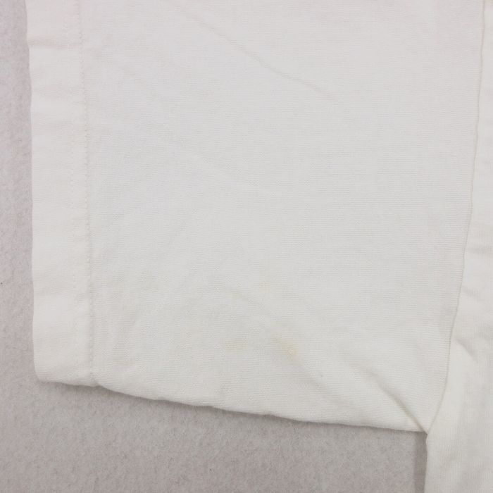 L/古着 半袖 ビンテージ Tシャツ メンズ 00s アート 海 コットン クルーネック 白 ホワイト spe 24mar09 中古の画像6
