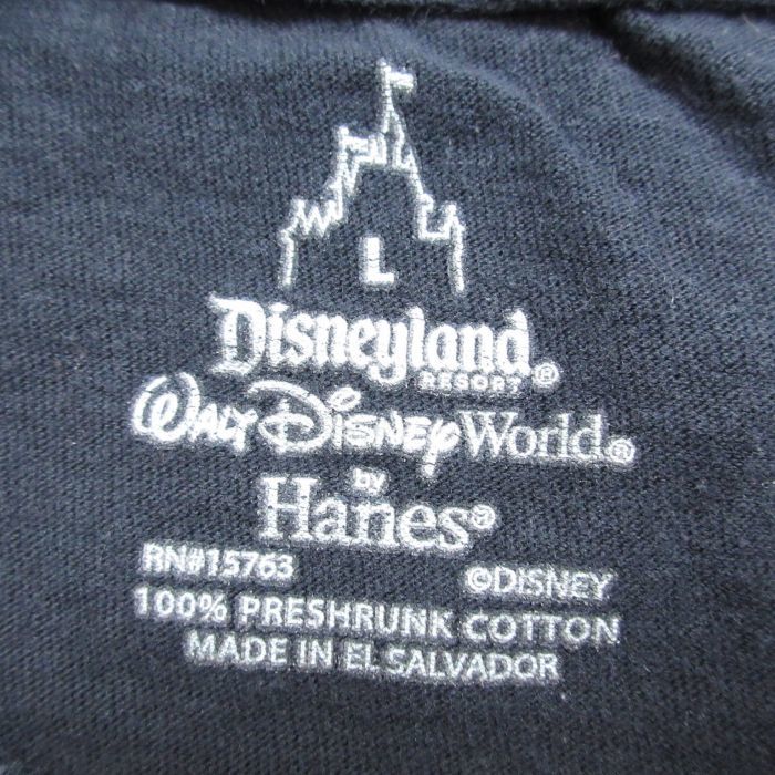 M/古着 ヘインズ Hanes 半袖 Tシャツ メンズ ディズニー DISNEY ナイトメアービフォアクリスマス ジャックスケリントン コットン クルーネ_画像3