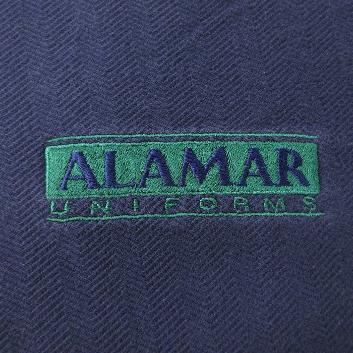 XL/古着 マンシングウェア 半袖 ポロ シャツ メンズ 90s ALAMAR 大きいサイズ 紺 ネイビー spe 24mar11 中古 トップス_画像2