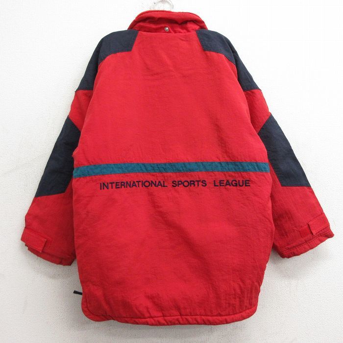  old clothes filler FILA long sleeve nylon jacket Kids boys child clothes 90s big Logo collar fleece snap T red other red 23dec09
