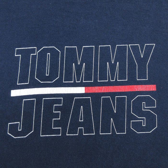 古着 トミーヒルフィガー トミージーンズ 半袖 ブランド ビンテージ Tシャツ キッズ ボーイズ 子供服 90s トミージーンズ コットン ク_画像3