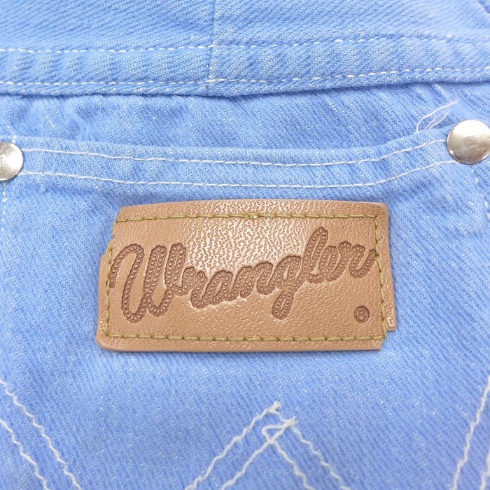 古着 レディース ショート パンツ ショーツ 70s ラングラー Wrangler タロン 水色 デニム 21may19 中古 ボトムス 短パン ショーパン ハ_画像4