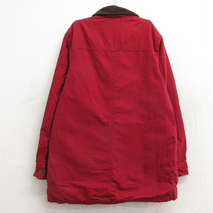  old clothes Ran z end long sleeve jacket coverall Kids girls child clothes collar corduroy Duck ground cotton red red inside side franc ne