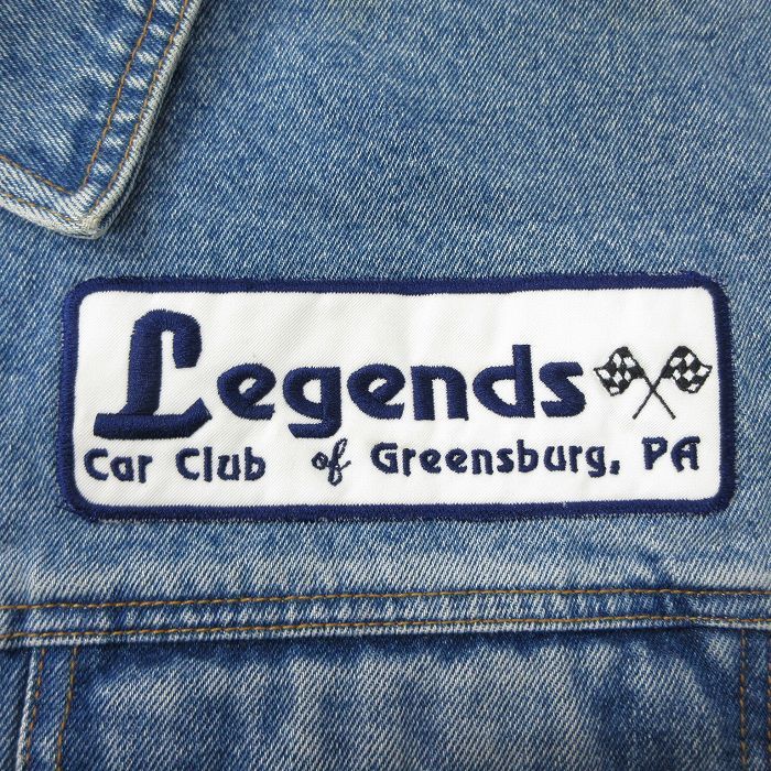 XL/古着 ルート66 長袖 ジージャン メンズ 00s Legends 大きいサイズ コットン 紺 ネイビー デニム 23feb01 中古 アウター Gジャン ジ_画像3