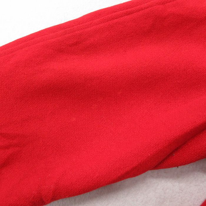 L/ old clothes Mac rega- long sleeve Vintage wool duffle coat men's 70s long height ta long red red inside side quilting 23feb07 used 