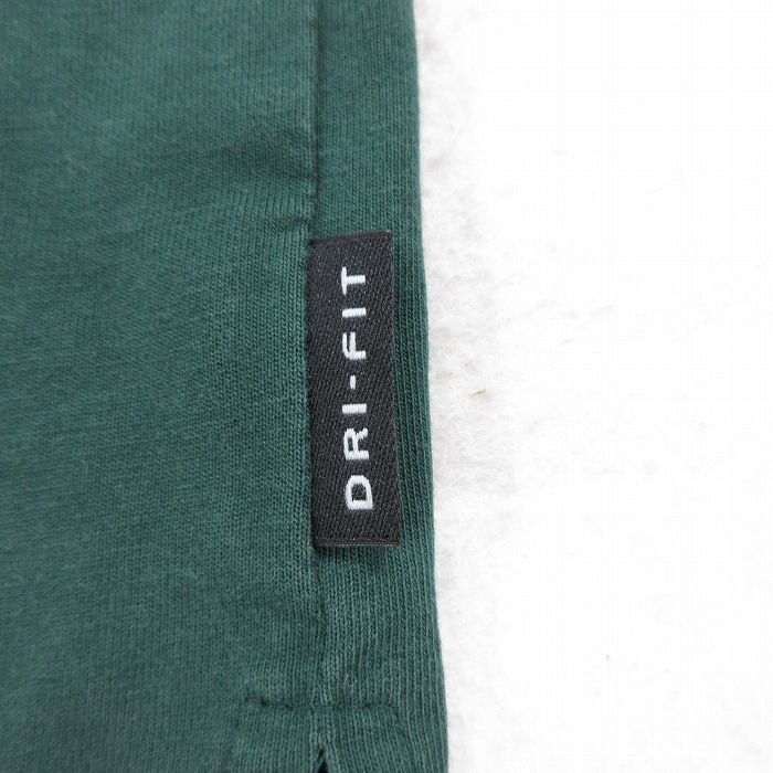 XL/古着 ナイキ NIKE 半袖 ブランド ポロ シャツ メンズ ゴルフ ドライフィット 濃緑 グリーン 23apr11 中古 トップス_画像4