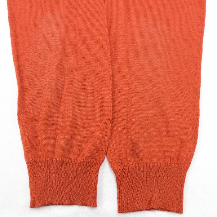 XL/ б/у одежда свитер с длинным рукавом мужской 00s большой размер вырез лодочкой orange серия 23nov13 б/у вязаный tops 