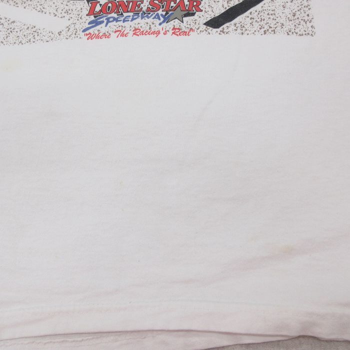 XL/古着 ヘインズ 半袖 ビンテージ Tシャツ メンズ 00s レーシングカー アルマジロ 大きいサイズ コットン クルーネック 白 ホワイト 2_画像9