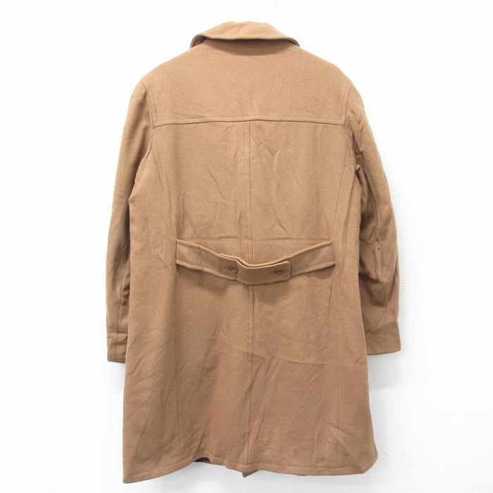 L/ old clothes Ray Clan doLAKELAND long sleeve Vintage wool duffle coat men's 70s long height light brown group Brown 23dec07 used outer 