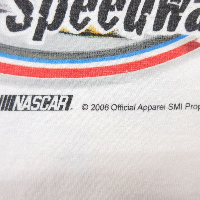 L/古着 半袖 ビンテージ Tシャツ メンズ 00s レーシングカー SAMSUNG サムスン コットン クルーネック 白 ホワイト 23jun08 中古_画像5