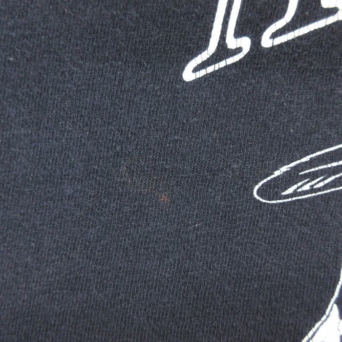 XL/古着 半袖 ビンテージ Tシャツ メンズ 00s バイクラン オオカミ 企業広告 大きいサイズ コットン クルーネック 黒 ブラック 23may16_画像8