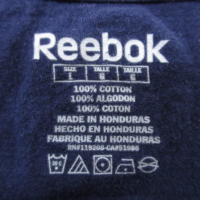 L/古着 リーボック REEBOK 半袖 ブランド Tシャツ メンズ NHL バッファローセイバーズ ジャックエイチェル 15 コットン クルーネック_画像7