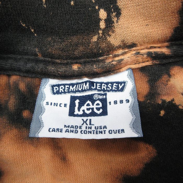 XL/古着 リー Lee 長袖 ビンテージ Tシャツ メンズ 90s ミリタリー USMC マリーンコープス マラソン 大きいサイズ コットン ハイネック_画像7