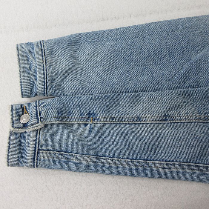 古着 リーバイス Levis 長袖 デニム ボア ジャケット ジージャン キッズ ボーイズ 子供服 コットン 薄紺 ネイビー 23nov28_画像6