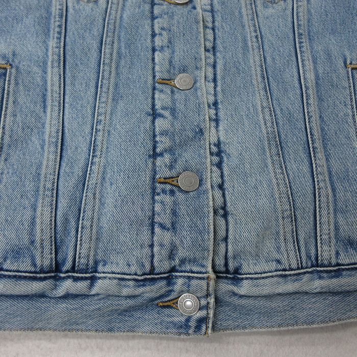 古着 リーバイス Levis 長袖 デニム ボア ジャケット ジージャン キッズ ボーイズ 子供服 コットン 薄紺 ネイビー 23nov28_画像9