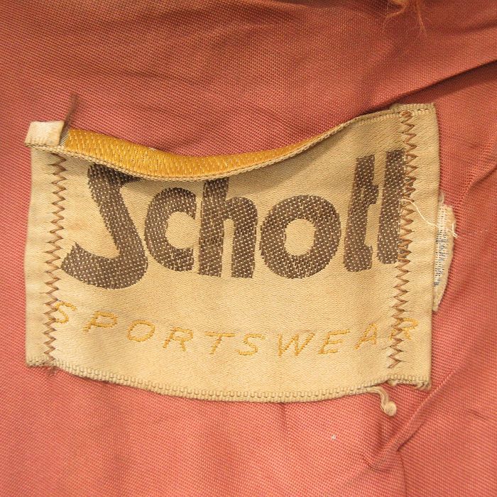 XS/古着 ショット Schott ビンテージ レザー ベスト メンズ 70s 黒 ブラック 23feb14 中古 アウター_画像6