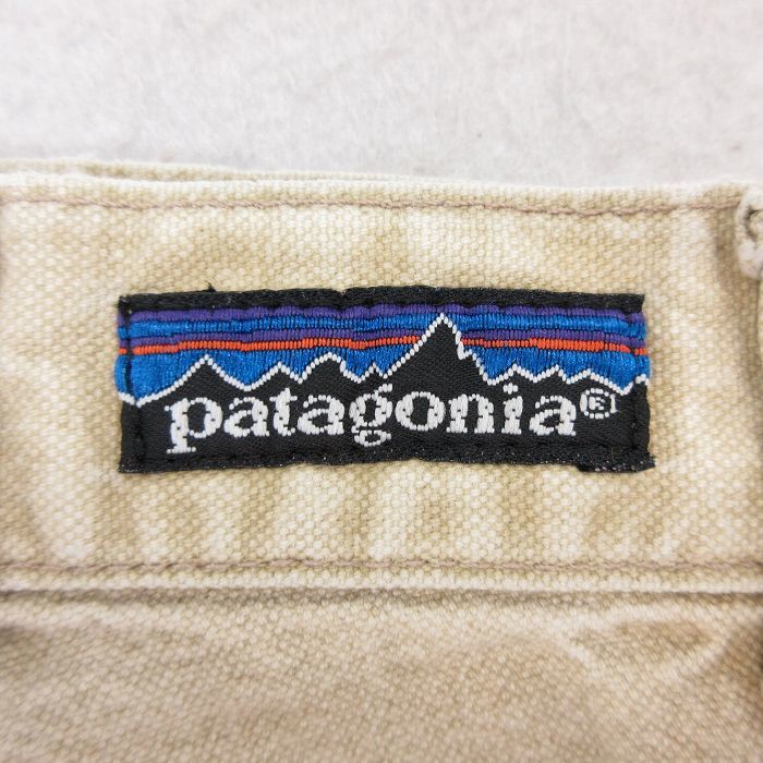 古着 パタゴニア patagonia ショート パンツ ショーツ レディース 90s ダック地 コットン ベージュ カーキ 23aug01 中古 ボトムス 短パ_画像3