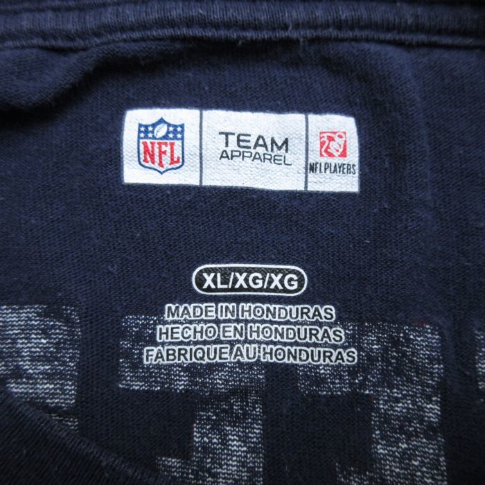 XL/古着 半袖 Tシャツ メンズ NFL シカゴベアーズ オルションジェフリー 17 コットン クルーネック 紺 ネイビー アメフト スーパーボウ_画像5