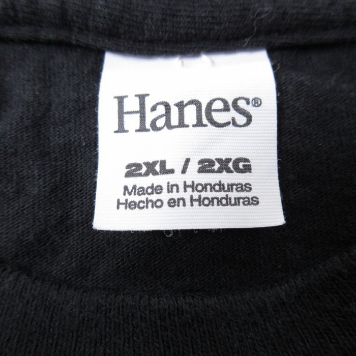 XL/古着 ヘインズ Hanes 半袖 Tシャツ メンズ NHL ピッツバーグペンギンズ 大きいサイズ コットン クルーネック 黒 ブラック アイスホ_画像4