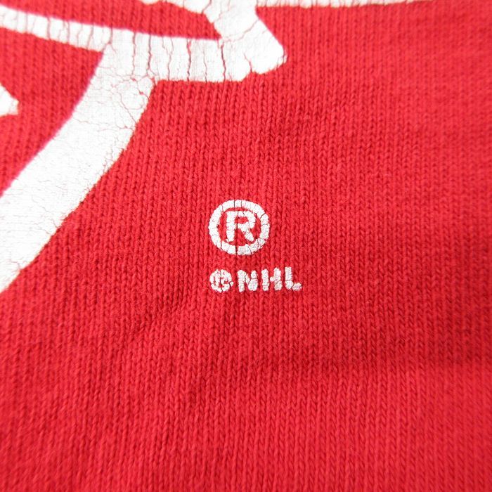 XL/古着 リーボック 半袖 ビンテージ Tシャツ メンズ 00s NHL デトロイトレッドウィングス クリスチェリオス 24 コットン クルーネック_画像5