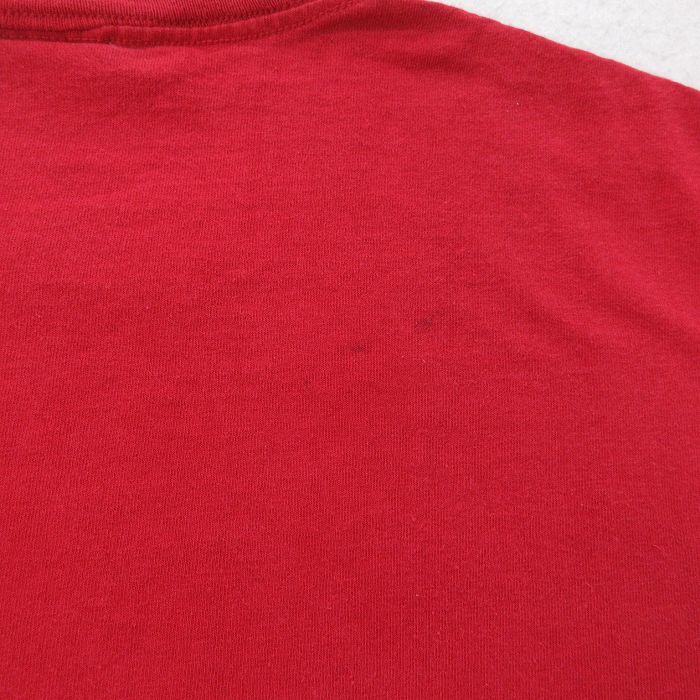 XL/古着 半袖 ビンテージ Tシャツ メンズ 00s 魚 バスプロショップ 大きいサイズ コットン クルーネック 赤 レッド 23jun03 中古_画像6