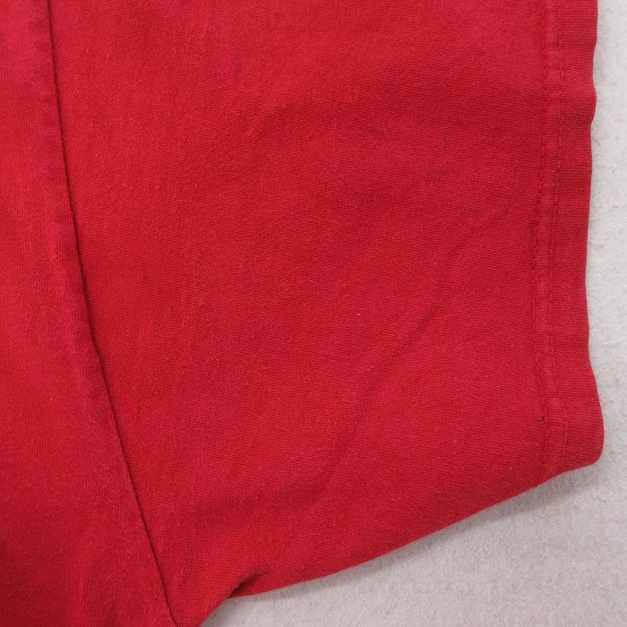 XL/古着 半袖 ビンテージ Tシャツ メンズ 00s 魚 バスプロショップ 大きいサイズ コットン クルーネック 赤 レッド 23jun03 中古_画像8