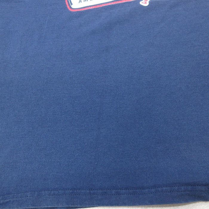 XL/古着 半袖 ビンテージ Tシャツ メンズ 90s MLB ニューヨークヤンキース アメリカンリーグ 大きいサイズ クルーネック 紺 ネイビー_画像6