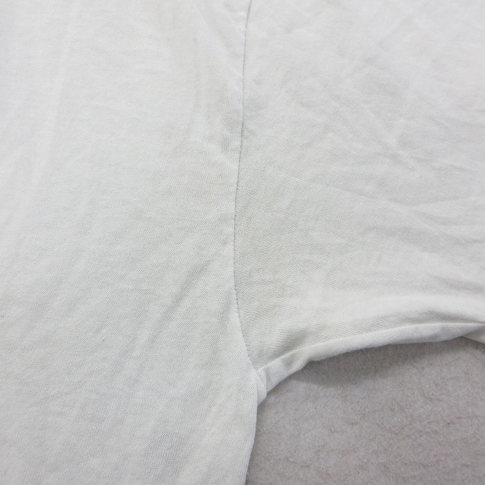 XL/古着 ヘインズ 半袖 ビンテージ Tシャツ メンズ 90s ニューオーリンズ 船 サックス 大きいサイズ クルーネック 白 ホワイト 23mar16_画像5