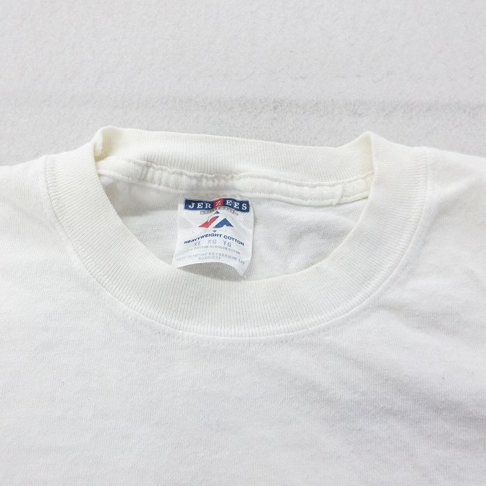 XL/古着 半袖 ビンテージ Tシャツ メンズ 00s アメリカ赤十字社 レッド 人 コットン クルーネック 白 ホワイト 23apr14 中古_画像6