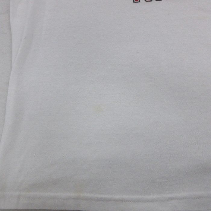 XL/古着 ラッセル 半袖 ビンテージ Tシャツ メンズ 00s スティーヴスパリアー フットボール 大きいサイズ クルーネック 白 ホワイト 23_画像8