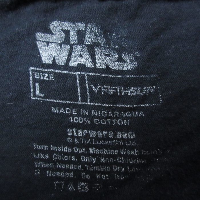 XL/古着 半袖 Tシャツ メンズ スターウォーズ STAR WARS カイロレン タイサイレンサー コットン クルーネック 黒 ブラック 23may13 中_画像4