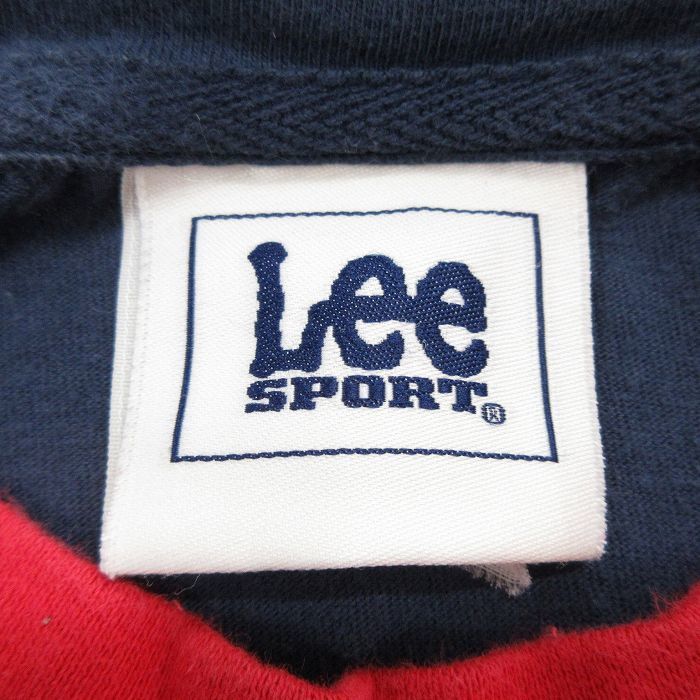 XL/古着 リー Lee 半袖 ビンテージ Tシャツ メンズ 00s NATIONALS 野球 大きいサイズ ラグラン クルーネック 紺他 ネイビー 23mar31 中_画像4