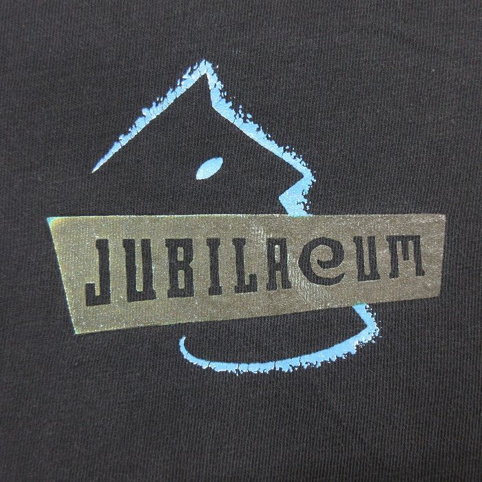 L/古着 半袖 ビンテージ Tシャツ メンズ 90s ウォッカ JUBILAEUM コットン クルーネック 黒 ブラック 23aug26 中古_画像3