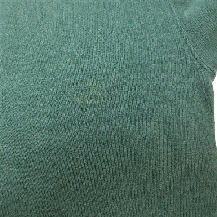 XL/古着 ジャンスポーツ 長袖 スウェット メンズ 90s レンセリア 工科大学 刺繍 大きいサイズ クルーネック 濃緑 グリーン 23sep11 中_画像4