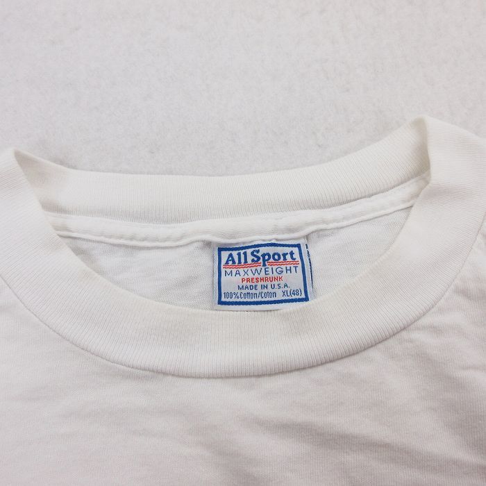 XL/古着 長袖 ビンテージ Tシャツ メンズ 90s ジングルベルラン 企業広告 大きいサイズ コットン クルーネック 白 ホワイト spe 23jan2_画像6