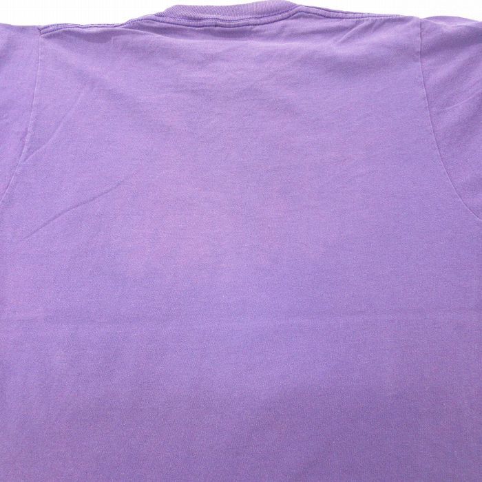 L/古着 半袖 ビンテージ Tシャツ メンズ 80s SAILING ヨット コットン クルーネック 紫 パープル 23jul20 中古_画像8