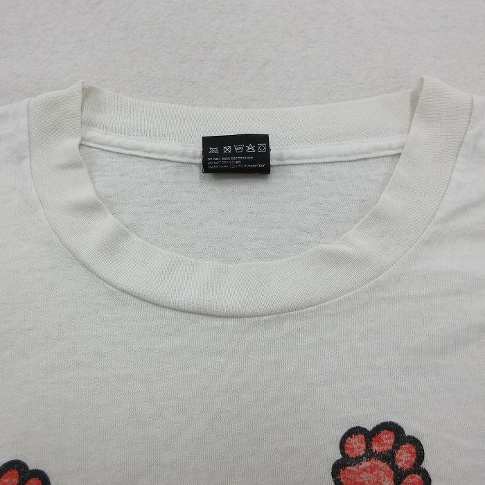 XL/古着 半袖 ビンテージ Tシャツ メンズ 90s REDDOGS ブルドッグ 大きいサイズ クルーネック 白 ホワイト 23jun28 中古_画像9