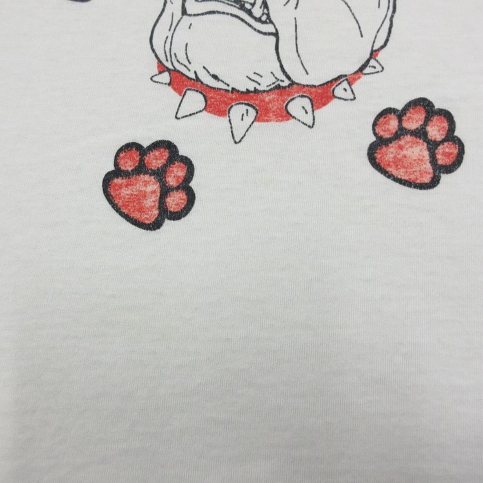 XL/古着 半袖 ビンテージ Tシャツ メンズ 90s REDDOGS ブルドッグ 大きいサイズ クルーネック 白 ホワイト 23jun28 中古_画像6