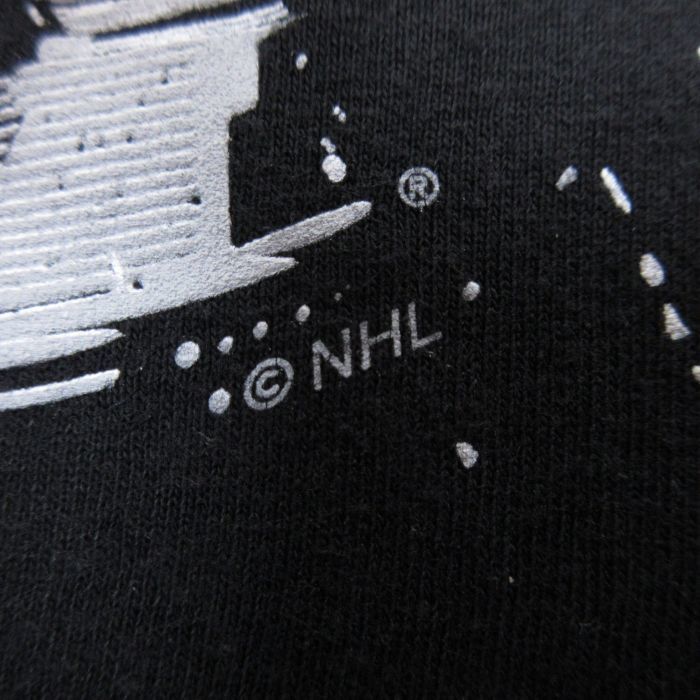 L/古着 リーボック REEBOK 半袖 ブランド Tシャツ メンズ NHL ボストンブルーインズ コットン クルーネック 黒 ブラック アイスホッケ_画像4