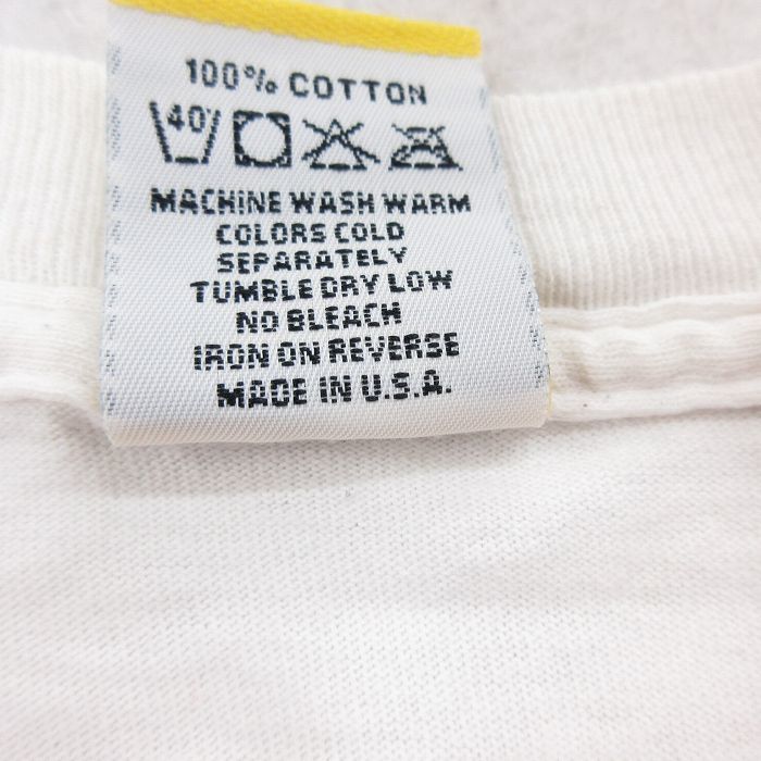 XL/古着 ビッグドッグス 半袖 ビンテージ Tシャツ メンズ 90s 犬 スキー 大きいサイズ コットン クルーネック 白 ホワイト 23aug19 中_画像7