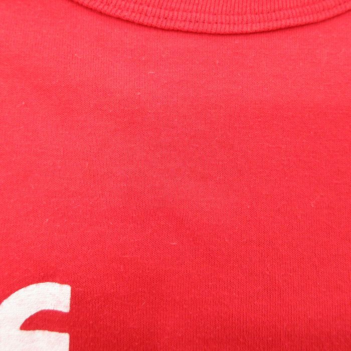 XL/古着 ラッセル 半袖 ビンテージ Tシャツ メンズ 80s THE E TEAM 大きいサイズ クルーネック 赤 レッド 23aug31 中古_画像4