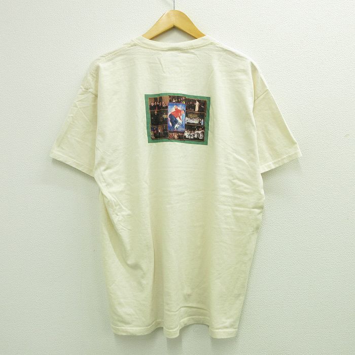 XL/古着 半袖 ビンテージ Tシャツ メンズ 00s ヨハネパウロ二世 大きいサイズ コットン クルーネック 生成り 23jul24 中古_画像2