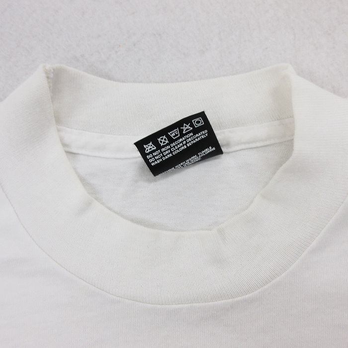 XL/古着 半袖 ビンテージ Tシャツ メンズ 90s モントリオール カナダ 刺繍 クルーネック 白 ホワイト 23jul21 中古_画像4