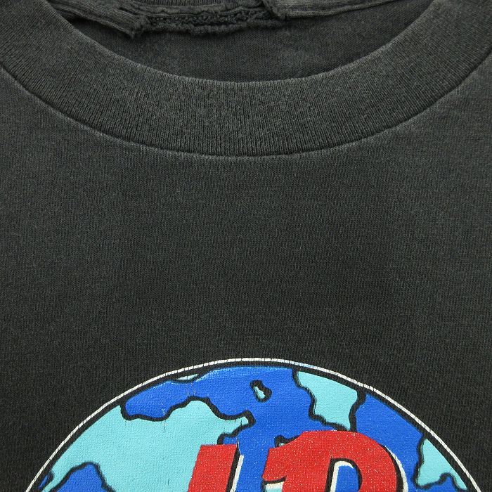 XL/古着 半袖 ビンテージ Tシャツ メンズ 90s ハードロックカフェ オーランド 地球 大きいサイズ クルーネック 黒 ブラック 23jul19 中_画像4
