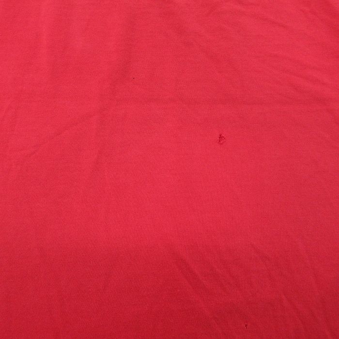 XL/古着 リー Lee 半袖 ビンテージ Tシャツ メンズ 00s オハイオ バックアイズ 刺繍 大きいサイズ コットン クルーネック 赤他 レッド_画像6